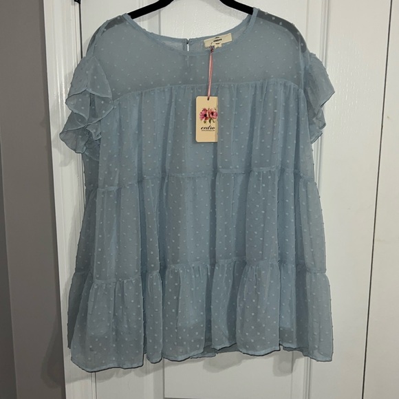 Tops - Blue blouse